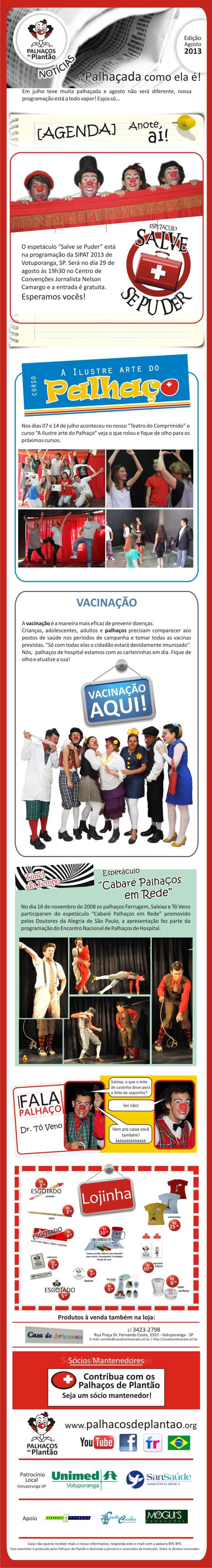 13 Mailing Palhaços Agosto 2013