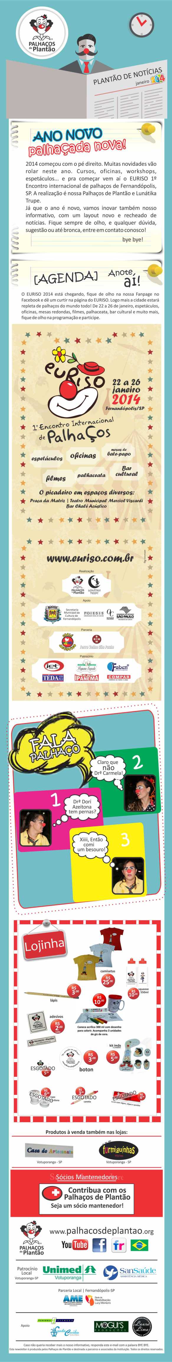 18 Mailing Palhaços Janeiro 2014