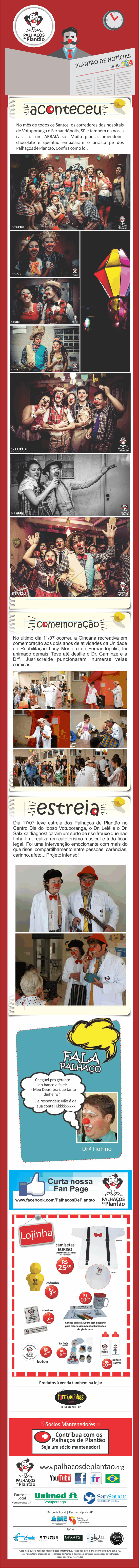 24 Mailing Palhaços Julho 2014