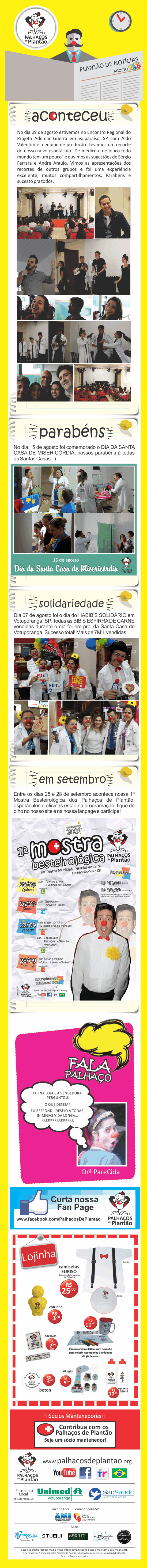 25 Mailing Palhaços Agosto 2014