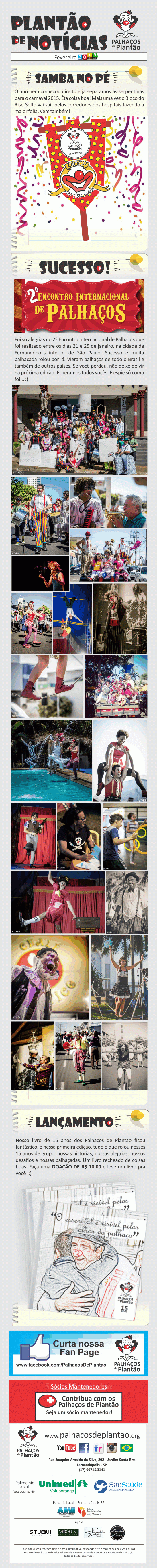 31 Mailing Palhaços Fevereiro 2015