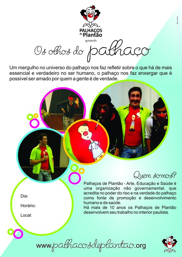 Cartaz - Palhaços de Plantão - Palestra (2)
